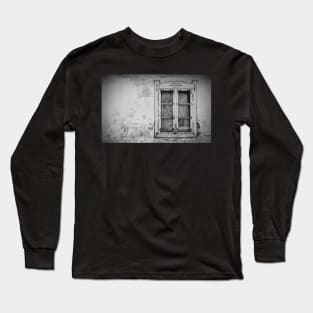 Window in Cigoc in Central Croatia Long Sleeve T-Shirt